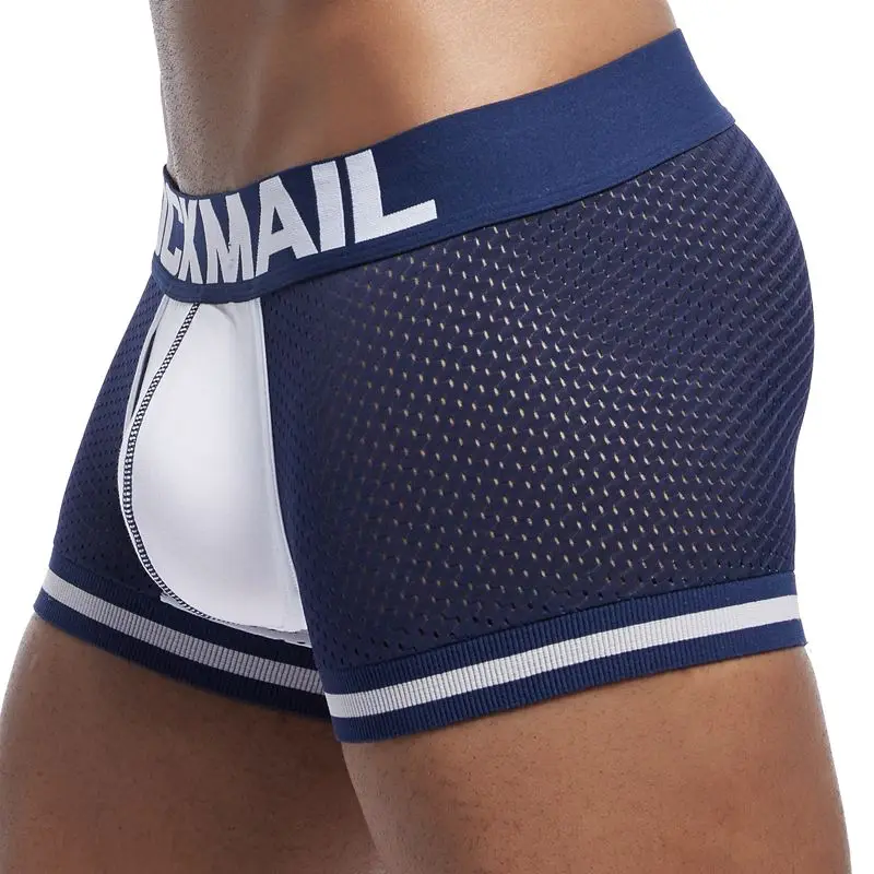 Трусы боксеры JOCKMAIL мужские сетчатые нижнее белье для мужчин шорты геев 1