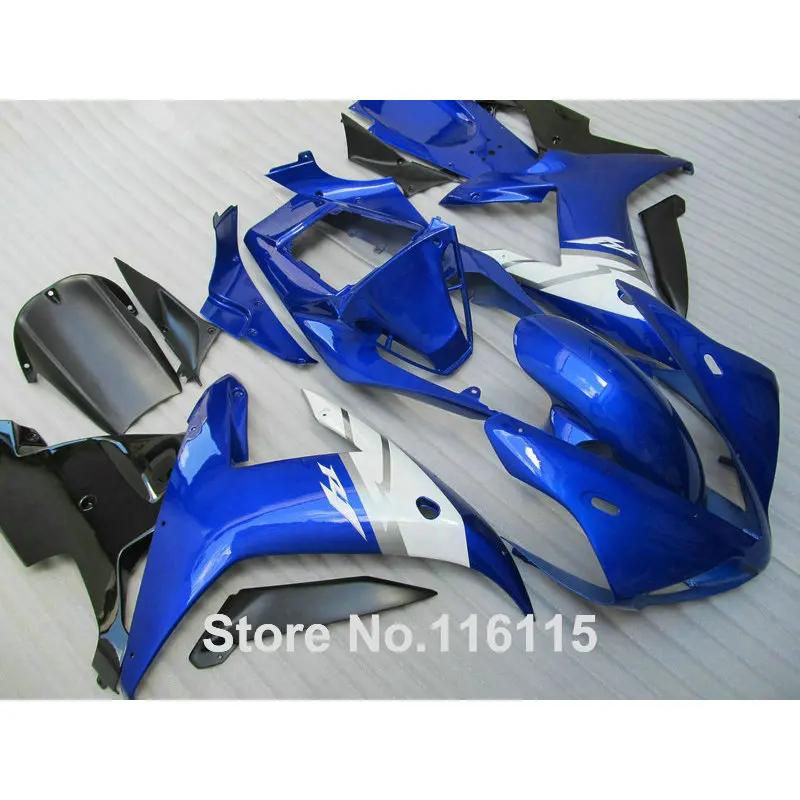 

Fairing kit for YAMAHA R1 2002 2003 black white blue fairings Injection molding YZF R1 02 03 full set body kits YZ22