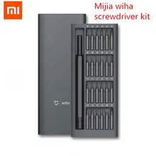 Xiaomi Mijia Wiha, Набор отверток для ежедневного использования, 24 прецизионных магнитных биты, аллюминевая коробка, отвертка, xiaomi smart home Kit