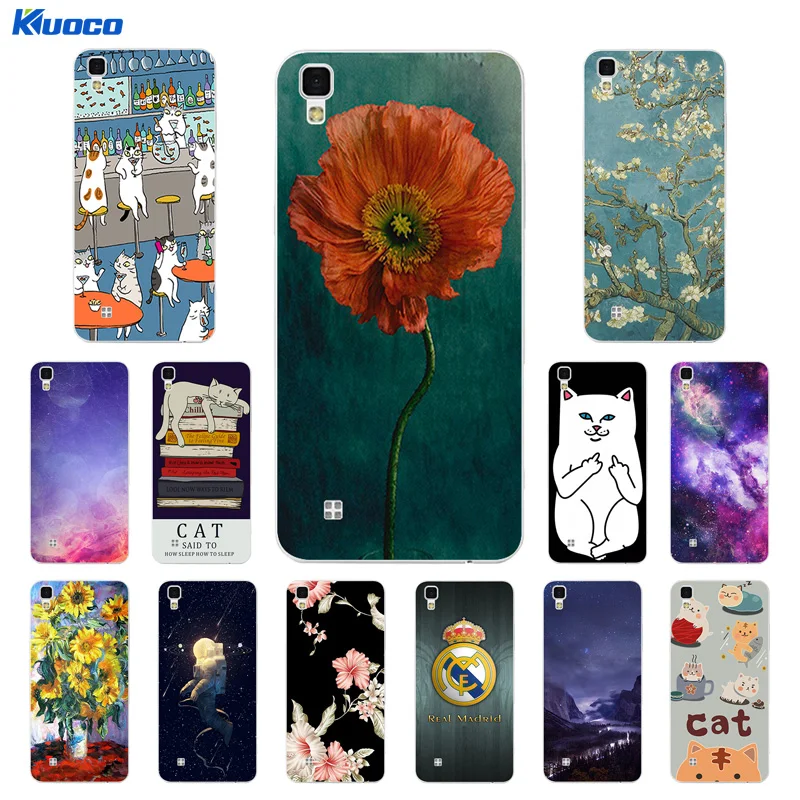 

Soft TPU Cases for LG X power K210 K220 LS755 Cases Cat Landscape Printing Back Cover Skin for LG X Power K220DS Bags Fundas