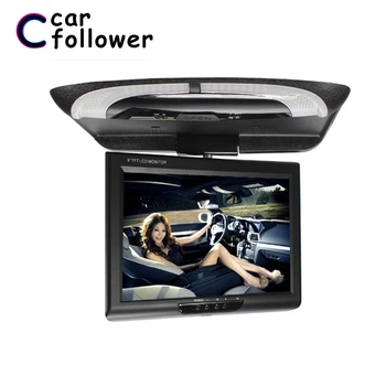

9 Inch 800*480 Car Roof Mount LCD Color Monitor Flip Down Screen Overhead Multimedia Video Ceiling Roof mount Display