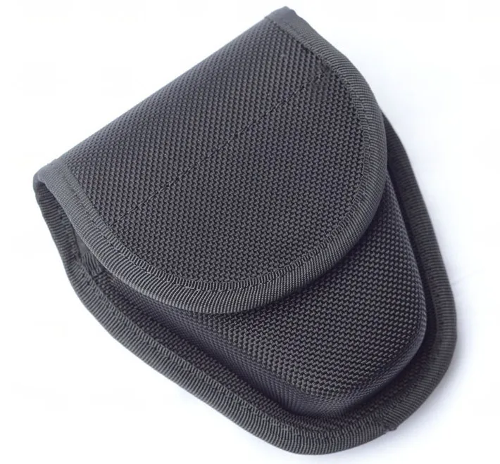 ROCOTACTICAL Deluxe литой полицейский EMS безопасности Duty Belt сумки и установки(Радио мешочек, наручники чехол, спрей мешок) черный - Цвет: Cuff Pouch