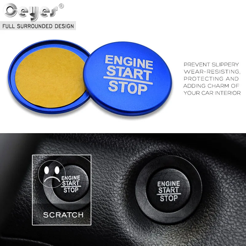 Car Start Engine Button Key Ring for JEEP  (12)