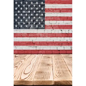 

Thin vinyl photography background American flag backdrop F-2759