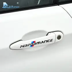 Скорость полета автомобиля Стикеры s, M производительность Авто Стикеры двери наклейка на ручку аксессуары для BMW E46 F30 E90 E60 F20 F10 E36 E39 E87 E70