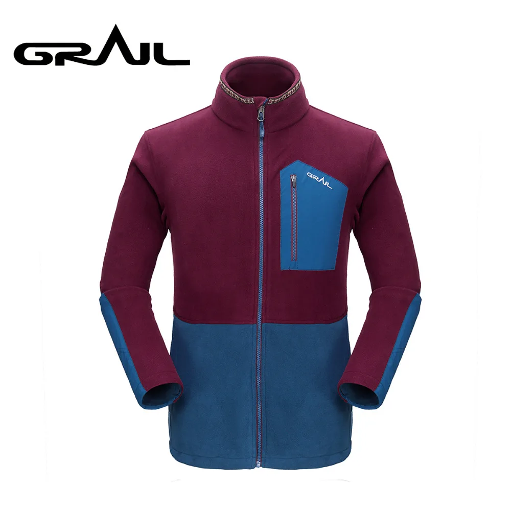 GRAIL, уличная, полартек, флис, Базовая куртка, свободная, на молнии, много карманов, теплая куртка, пальто, воротник-стойка, для кемпинга, пешего туризма, M5007A