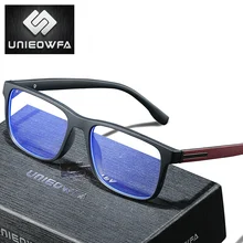 UNIEOWFA-gafas fotocrómico para prescripción hombres ópticos, gafas de bloqueo de luz azul, montura TR90, gafas graduales para Miopía
