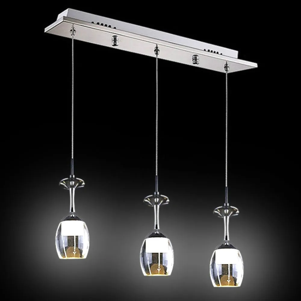 

MAMEI Free Shipping Cup Acrylic Chandelier Pendant Fixtures Included 3w LED White Light