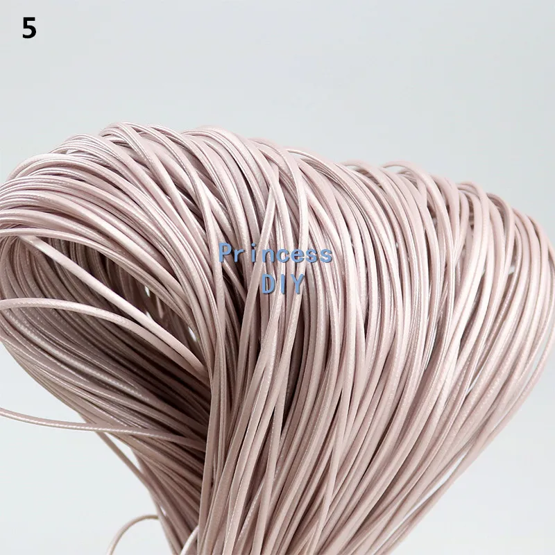 

20M/Lot Jewelry Making Findings 2mm Pink Leather Cord String PU Faux Leather Bias DIY Hair Bow Chocker Necklace Accessories Trim