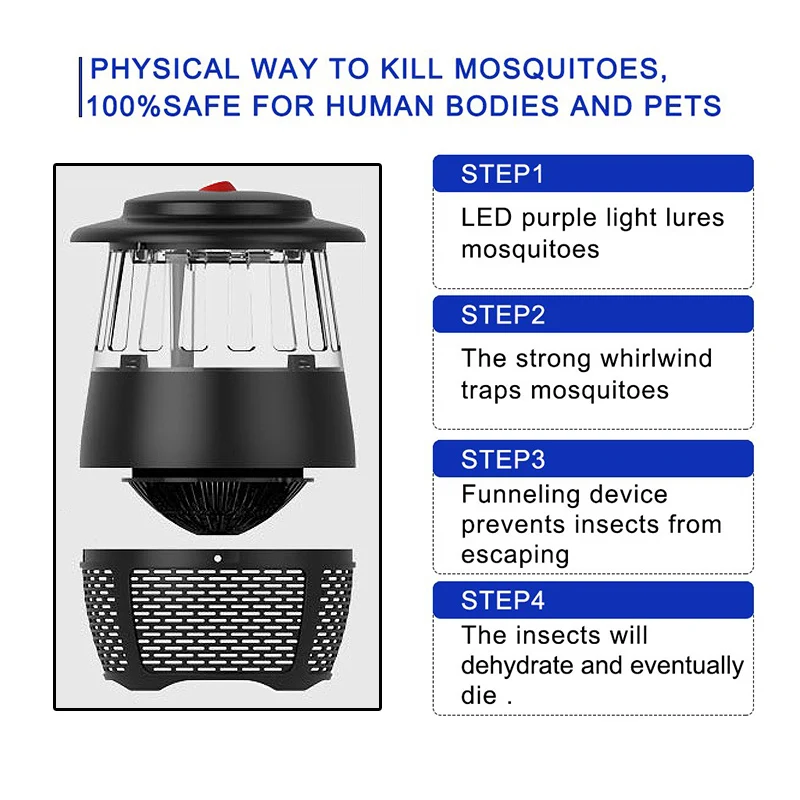 Электрическая лампа от комаров, светодиодная лампа от насекомых, мухобойка, кружка, убийца, Анти Москитная Ловушка, репеллентная лампа, USB, жук, Zapper, мухобойка, светильник