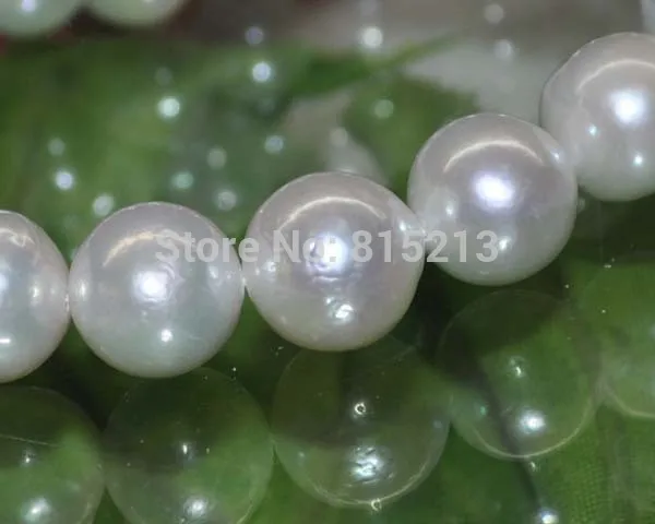

wb 00192 Natural Rare white AAA13mm very luster round furrow nuclear pearls