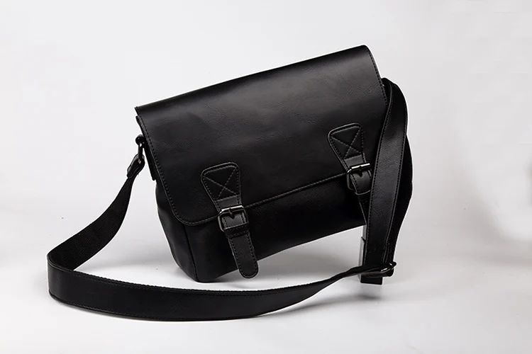 2019 Business Men Briefcase Messenger Bags Vintage Leather Shoulder Bag for Male Brand Casual Man Laptop Handbags Travel Bags