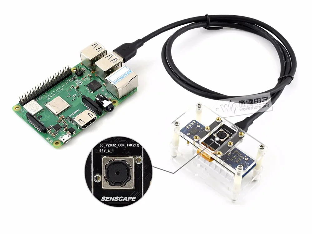 Набор для ai зрения Horned Sungem подключение USB Plug and AI устройств таких как Raspberry Pi или PC