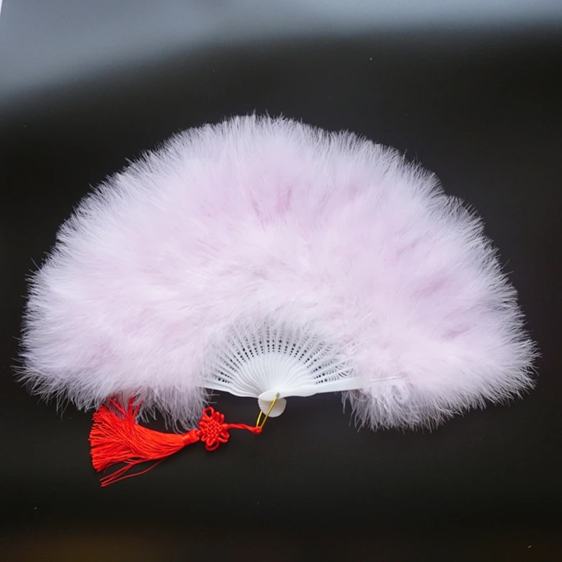 Soft Stylish Handmade Party Gifts Fluffy Fans Party Supplies Decorative Fan 
