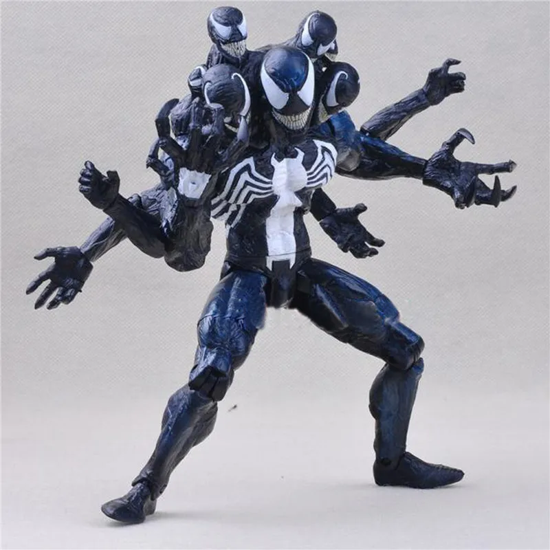 1pc/lot Spider Man Figures Spiderman Removable Heads Venom PVC Action
