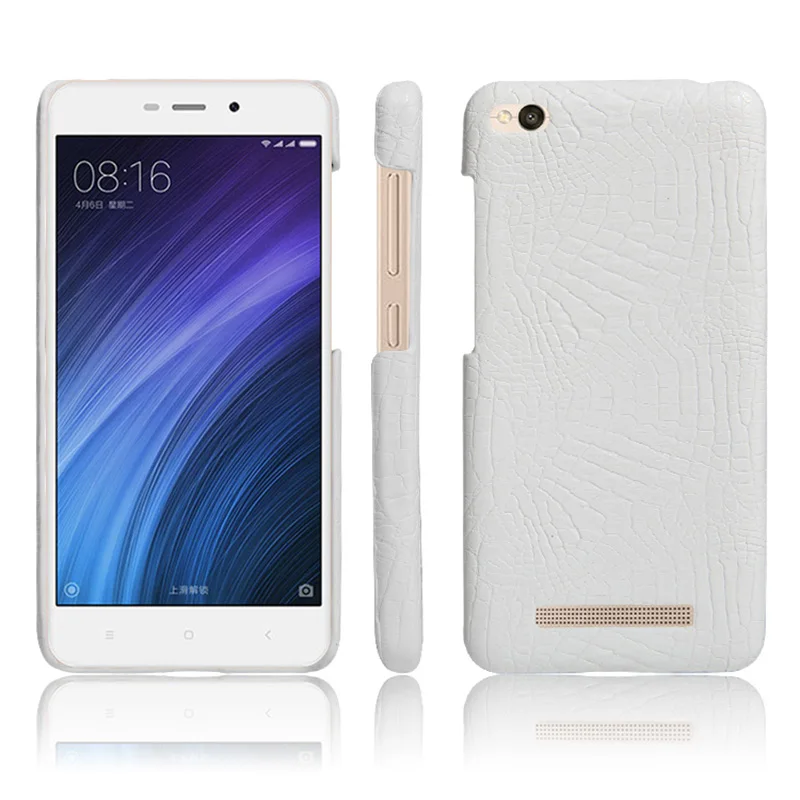 Жесткий чехол из крокодиловой кожи для Xiaomi Redmi 4A чехлы жесткий с подставкой