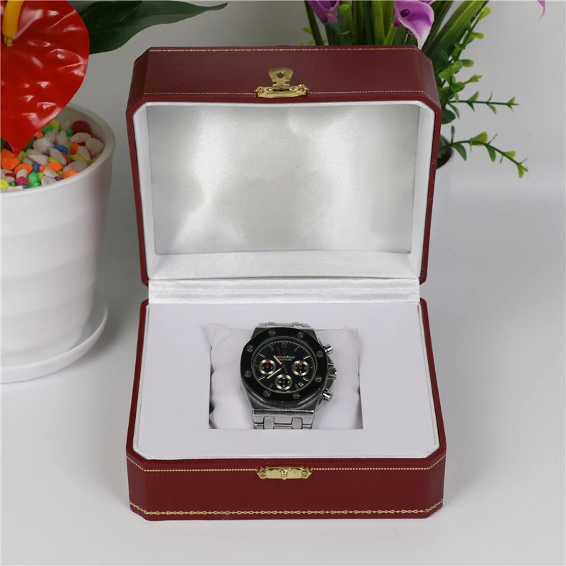 

2017 Top Red Watch Storage Box Brand Watch Gift Case With LOGO And Accessories
