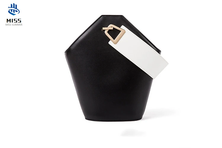 

2019 new unique design ladies bucket bag 100% leather handbag simple fashion ladies handbag shoulder Messenger bag
