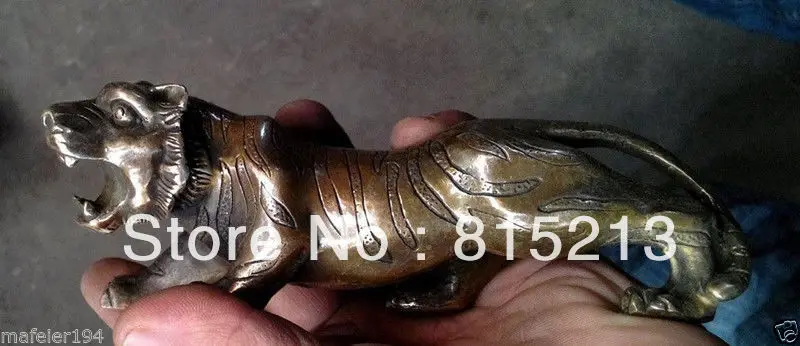 

bi00511 Exquisite Collectibles Tibet bronze lion statue