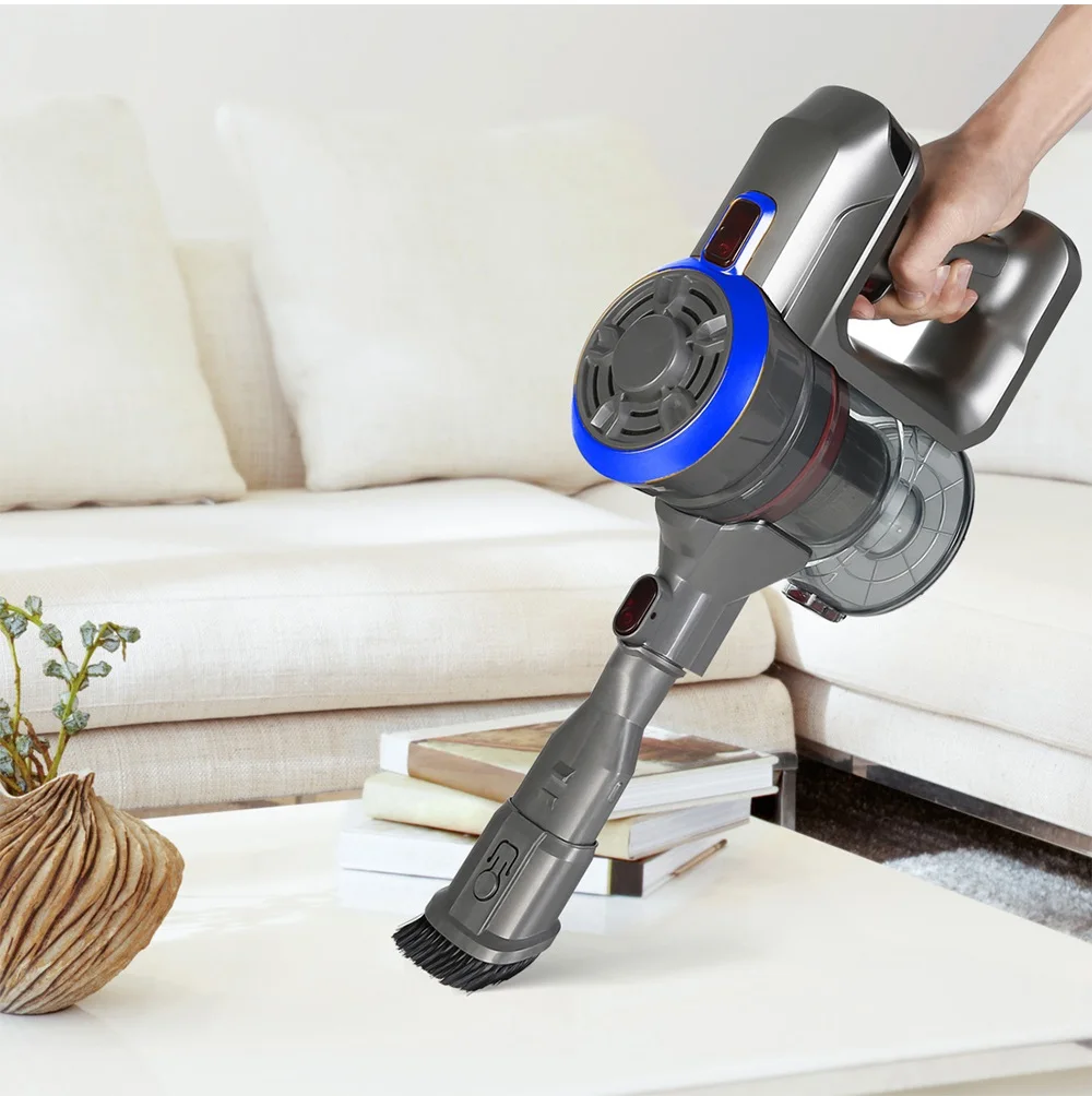 Dibea D18 2 In 1 Handheld Cordless Vacuum Cleaner Strong Suction Dust Collector Wireless Vacuum Cleaner With Wall Hanging Rack