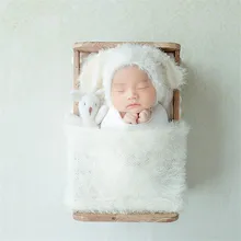 Нейтральный новорожденных свитер вязаные накидки для маленьких девочек стрейч трикотаж Обёрточная бумага реквизит слоев ткани