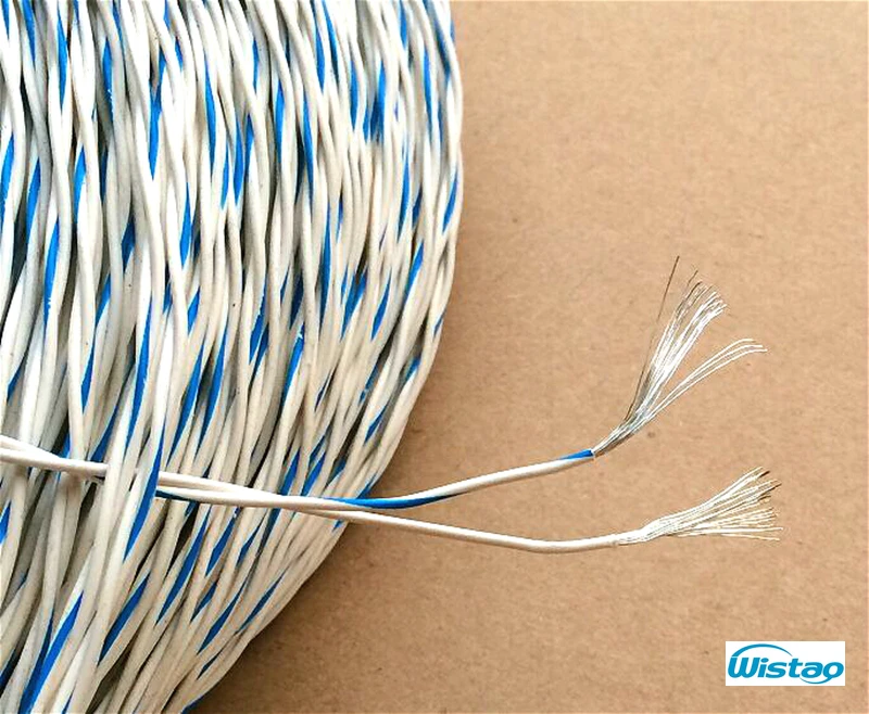 

Teflon Silver-plated Pair Twisted Cable Imported OD 1.2mm ID 1mm for Signal Connection Cables Small Power DIY Free Shipping