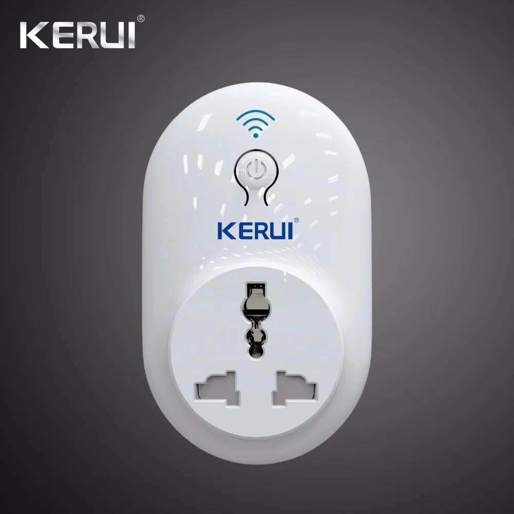 Беспроводной независимый дистанционный выключатель розетки Kerui с Wi Fi умная Вилка