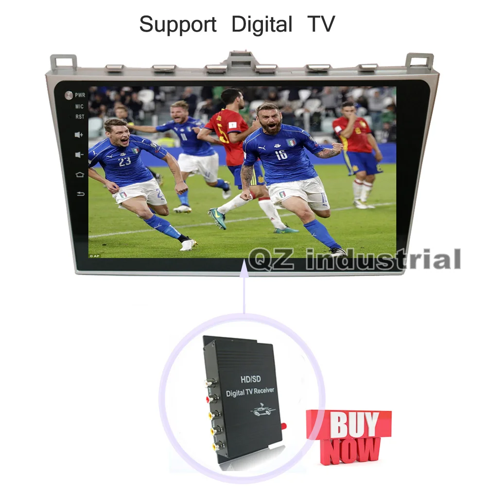 Discount QZ industrail HD 10.2" 8core Android 8.1 T8 for MAZDA 6 Car DVD Player 2012-2014 with 3G 4G GPS WIFI BT Radio Navi SWC RDS Map 18