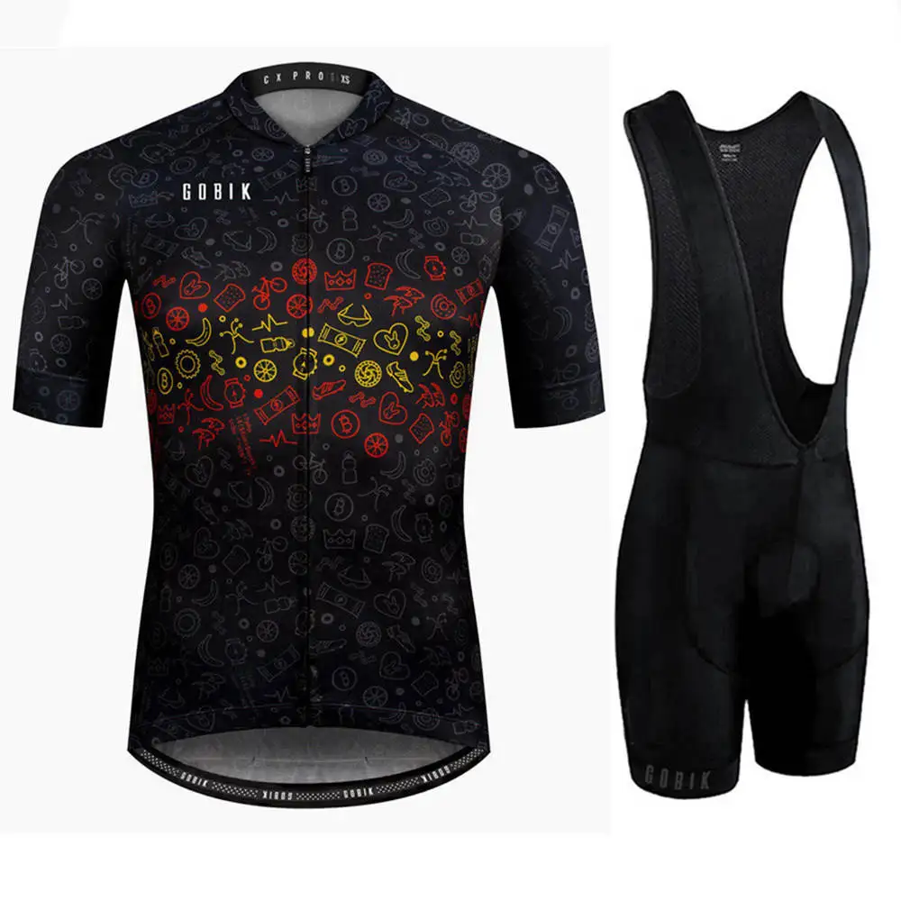 

2019 Men's Pro Team Cycling Jersey Set Maillot Ciclismo Short Sleeve Summer Quick Dry MTB Mountain Bike Cycle Clothing Kit