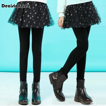 

2019 new girl baby pants denim jeans trousers soft inthe girls leggings baby girl clothes girls leggins with skirt