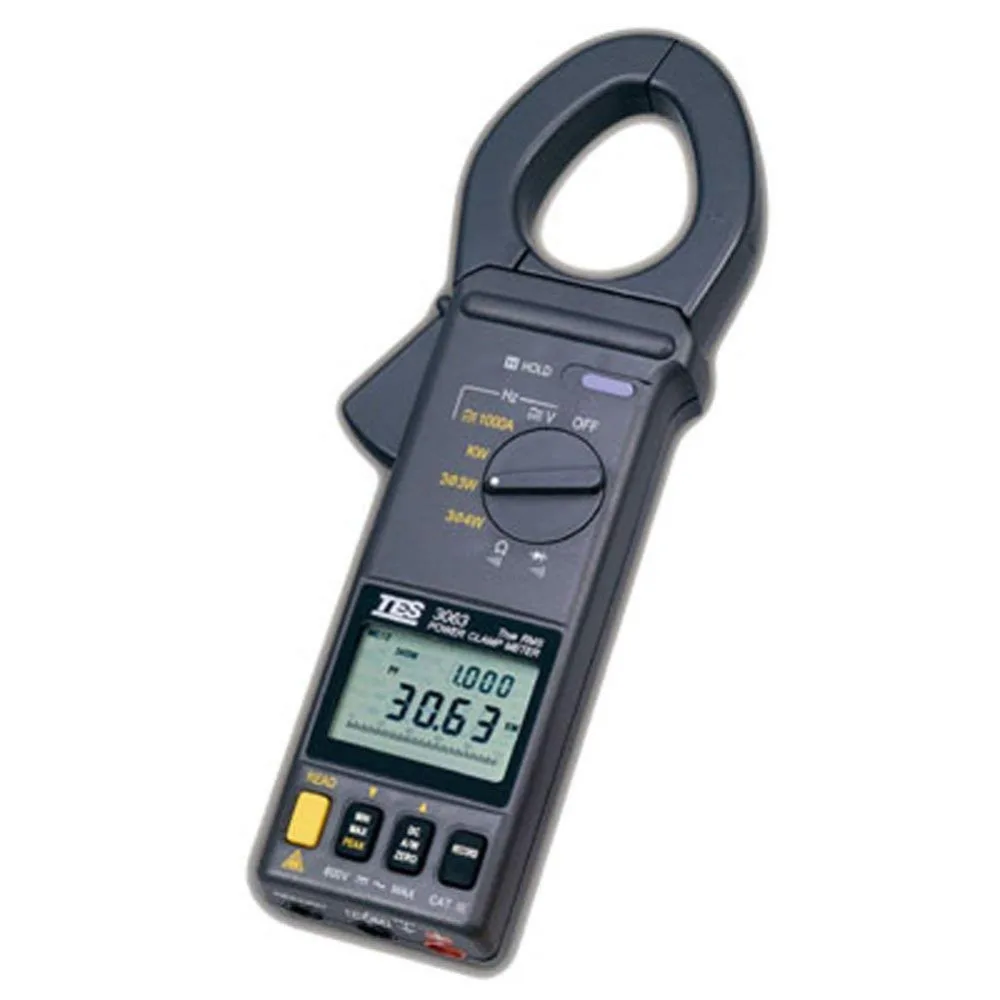

TES TES-3063 Power AC/DC Clamp Meter TES3063