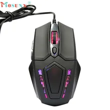 Mosunx advanced Новинка и высокое качество 3200 dpi 6D кнопки светодиодный Проводная игровая мышь для ПК ноутбука 1 шт
