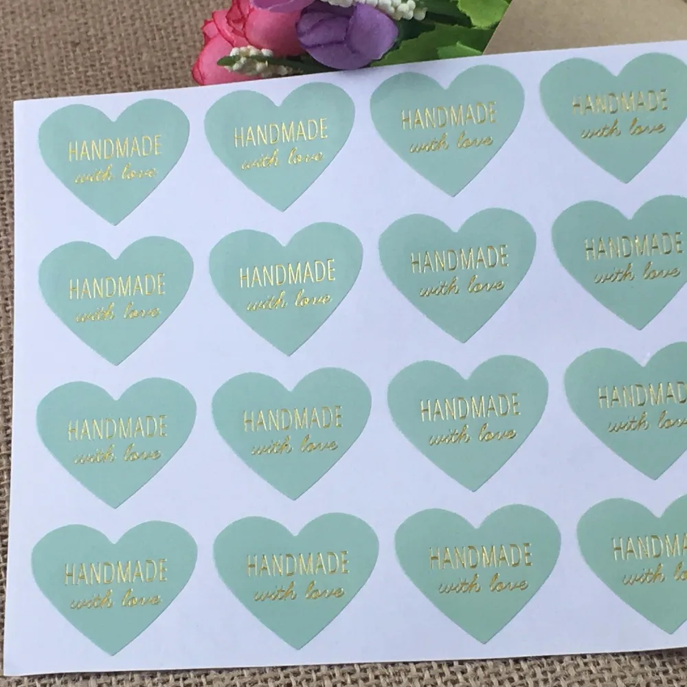 

100pcs/ Stickers Kraft Label Sticker DIY Handmade For Gift Cake Baking Sealing Sticker for weddding decoration