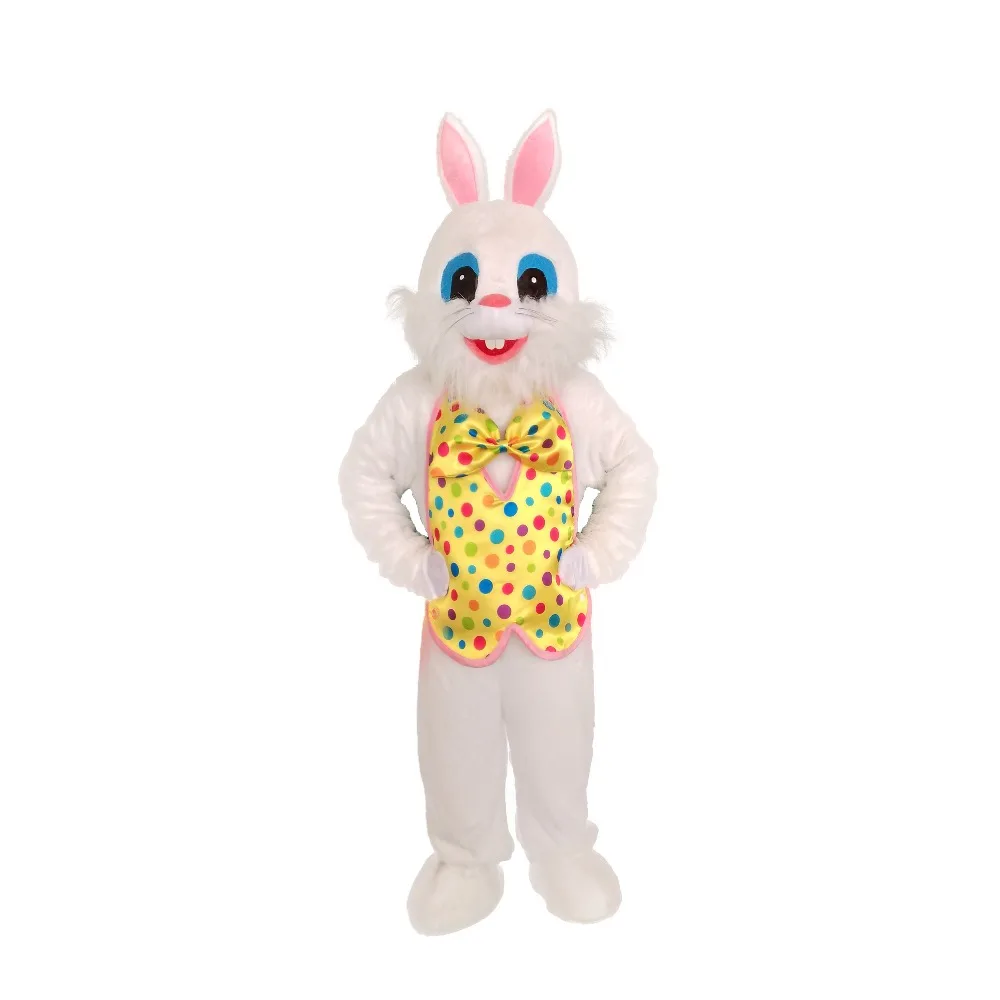 

Adult Jumbo Head Bunny Mascot Costume Easter Rabbit Fancy Dress Outfit