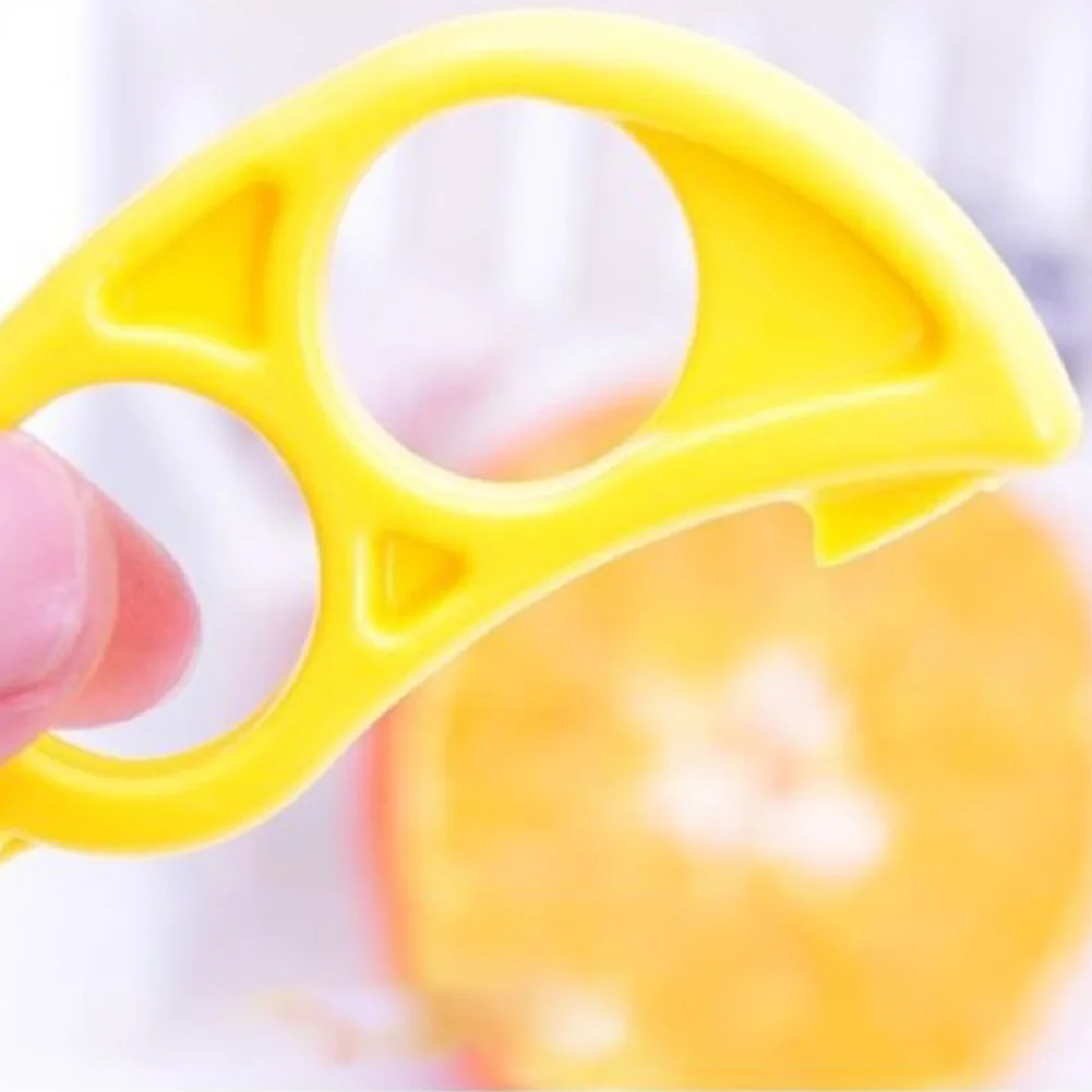 Plastic Opener Peeler, Multicolor Orange Lemon Fruit Skin Remover Orange Peeler Slicer Cutter Random Color