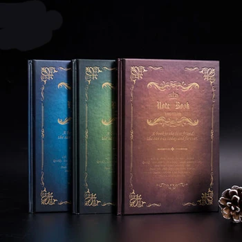

Notebook European retro hard copy A5 creative student classical notebook diary stationery