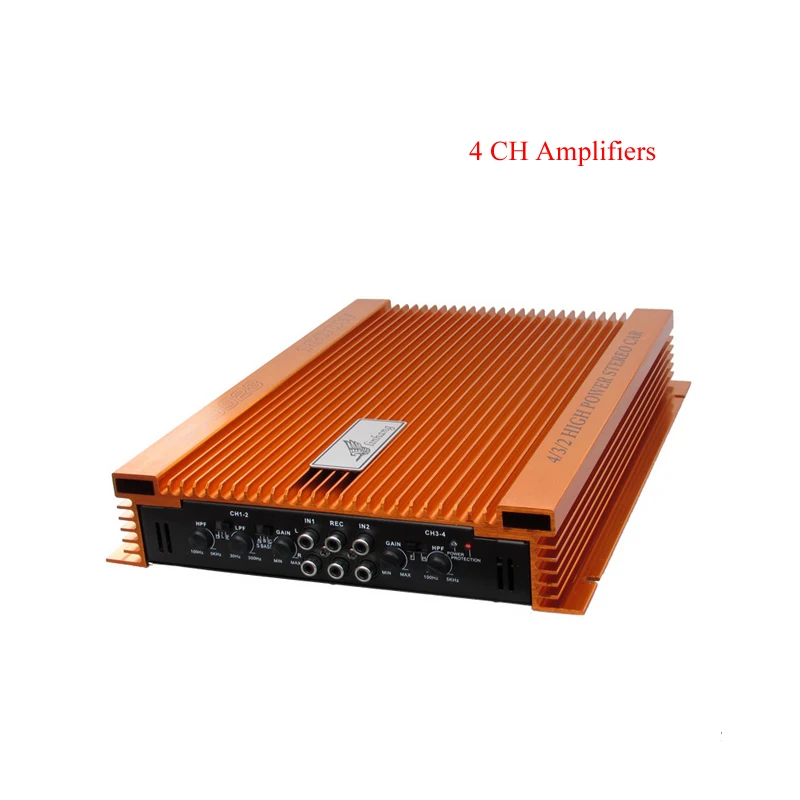 Car Amplifier OEM 1800W 4 Channel Full Range 400W*4 RMS Class AB Stereo Subwoofer Control