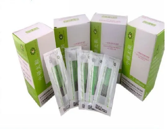 

taihe acupuncture needle single use disposable sterile acupuncture needle with tube needle 500 pcs beauty acupuncture needle