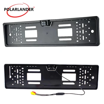 

European License Plate Frame 4 LED HD Waterproof Night Vision 70 Degree Car Reverse Backup Parking Rear View Camera Auto