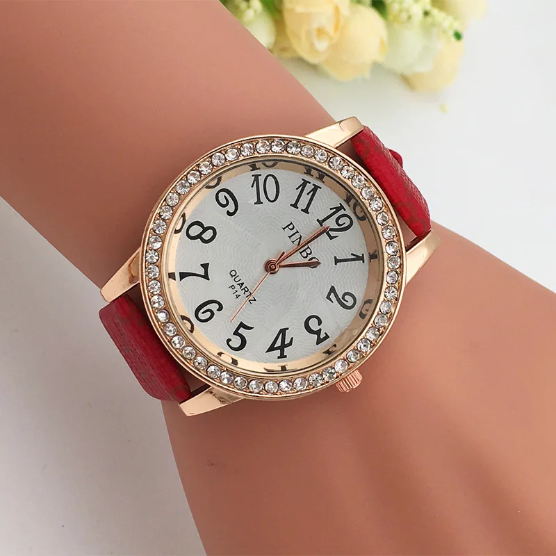 High end Women's Fashion Casual Canvas Texture Strap Watch Digital