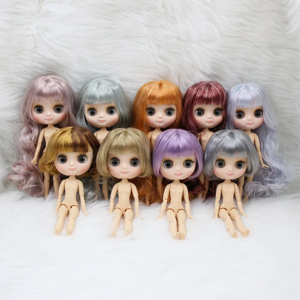 ICY DBS blythe doll middie 20cm bambola nuda personalizzata corpo comune viso diverso capelli colorati e gesto della mano come regalo 1/8 bambola