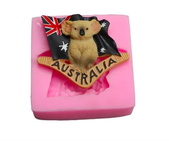 

Mini cartoon Australian koala shape Fondant cake mould Food grade Silicone mold DIY chocolate cake decorating tools