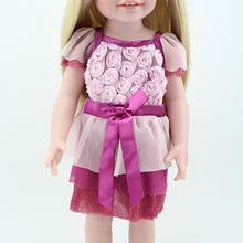 Винил 18 дюймов Adora Play кукла Boneca Juguetes с многослойным платье одежда светлые волосы коричневый EyesToys для детей