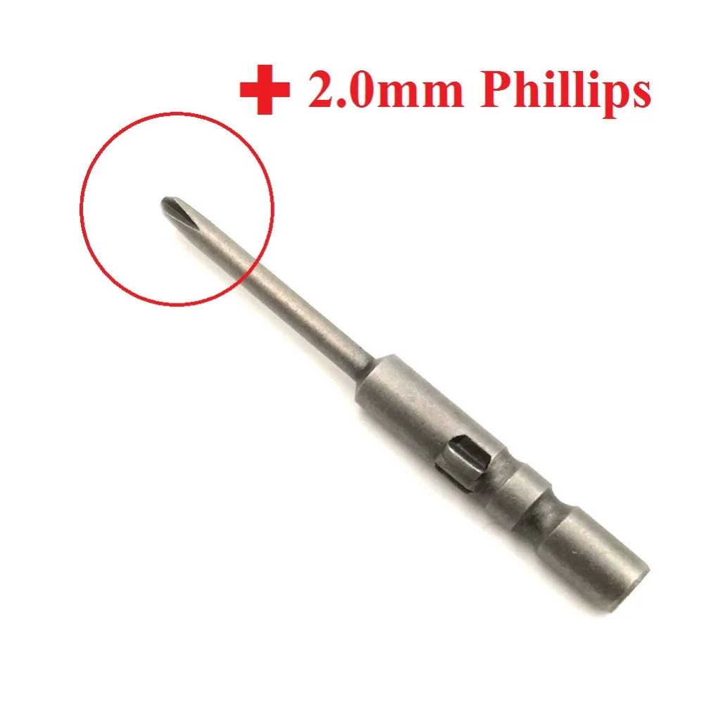 1 шт. 2,0 мм 1,5 мм 1,2 мм Phillips электрическая отвертка Сменная головка для 800 электрических инструментов