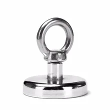 

1pcs 25kg Pulling Mounting D42mm strong powerful neodymium Magnetic Pot with ring fishing gear, deap sea salvage equipments D42