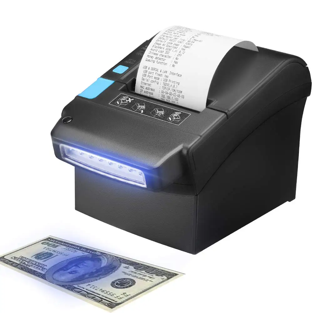 IssyzonePOS Термальный чековый принтер 80 мм с датчиком денег в долларах США pos-принтер с USB LAN последовательным портом 300 мм/сек