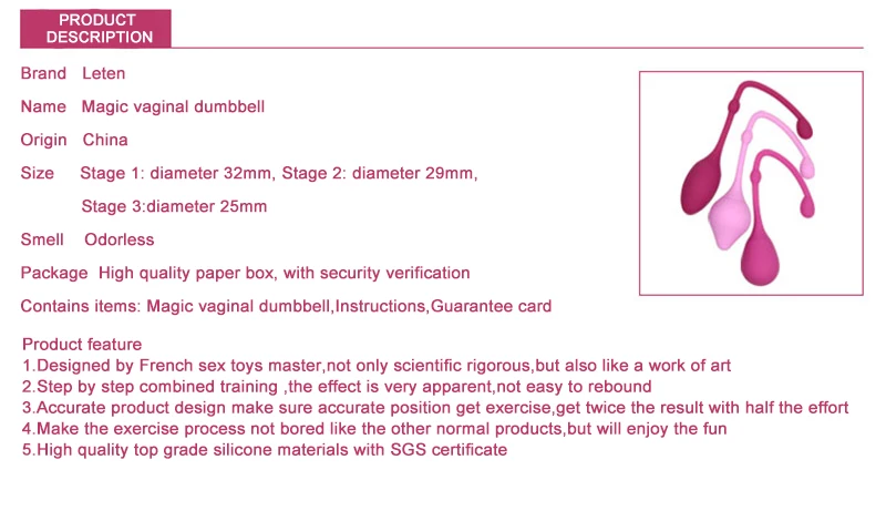 Magic Vaginal Dumbbell Leten sextoys murah jakarta