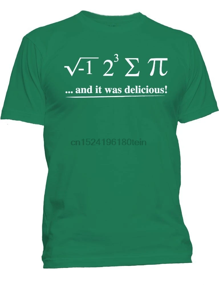 Новая мужская одежда забавная математическая Футболка I 8 Sum Pi Nerdy Science Humor Graphic Tee |