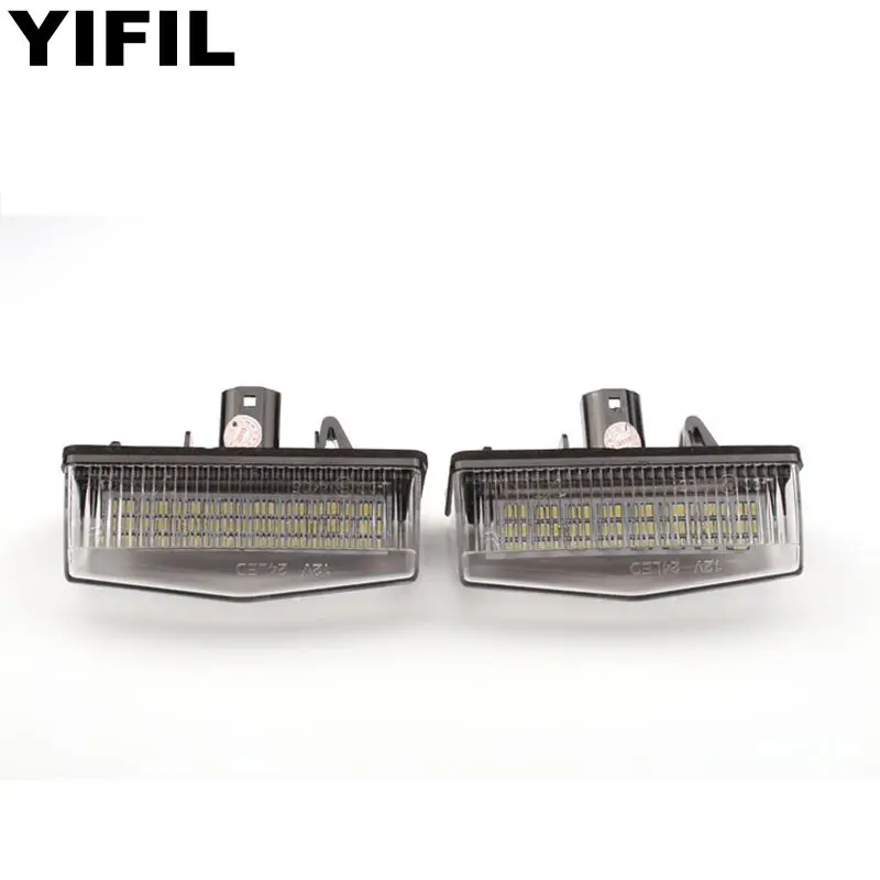 

2pcs/lot 24LED 3528SMD License Plate Light Lamp For Toyota Crown/Prius/PREMIO ALLION/MARK X/ESTIMA/NOAH/ISIS RAV4 Bright White
