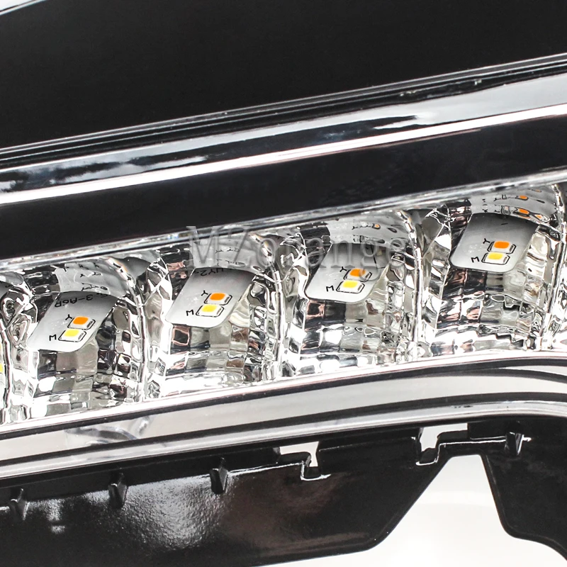  MZORANGE 2PCS For Hyundai Elantra 2016 2017 Led Daytime Running Lights Fog Lamp Cover DRL With Yell - 32969041824
